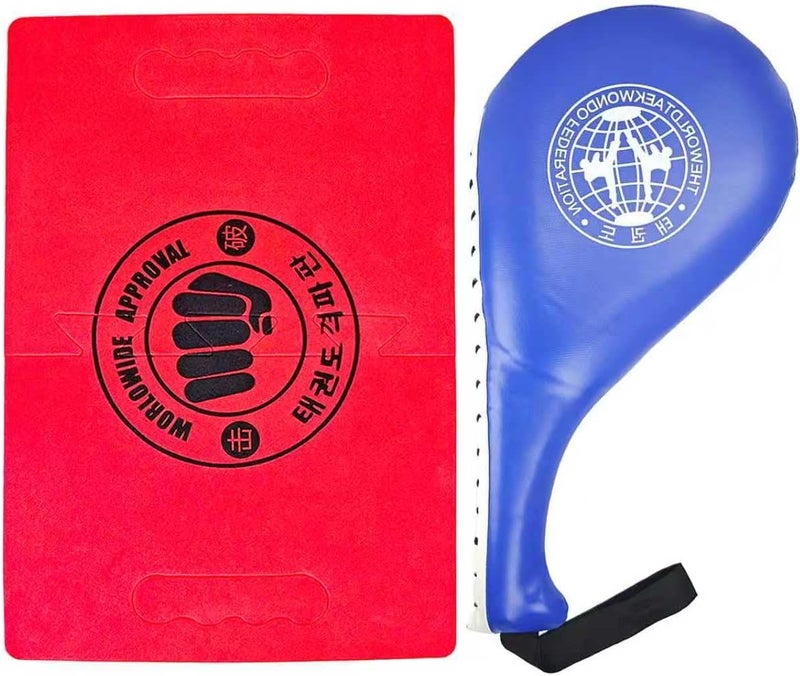 Cotkkstt Taekwondo Training Set: Rebreakable Breaking Board & Kick Target Pad, Martial Arts Karate Boxing Sparring Gear - Image 1